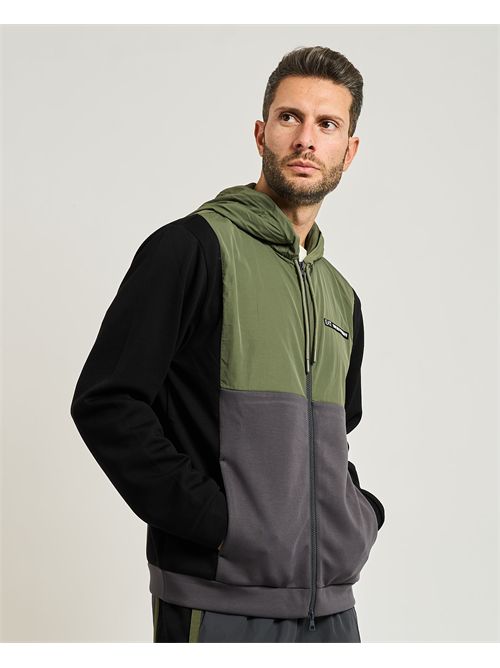 Felpa uomo Athletic di EA7 color block EMPORIO ARMANI EA7 | 7M000938-AF17003U8100